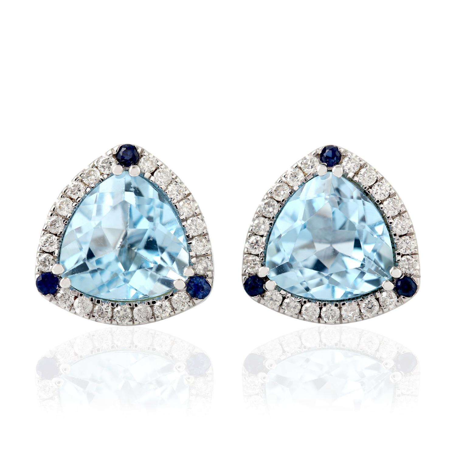 blue earrings