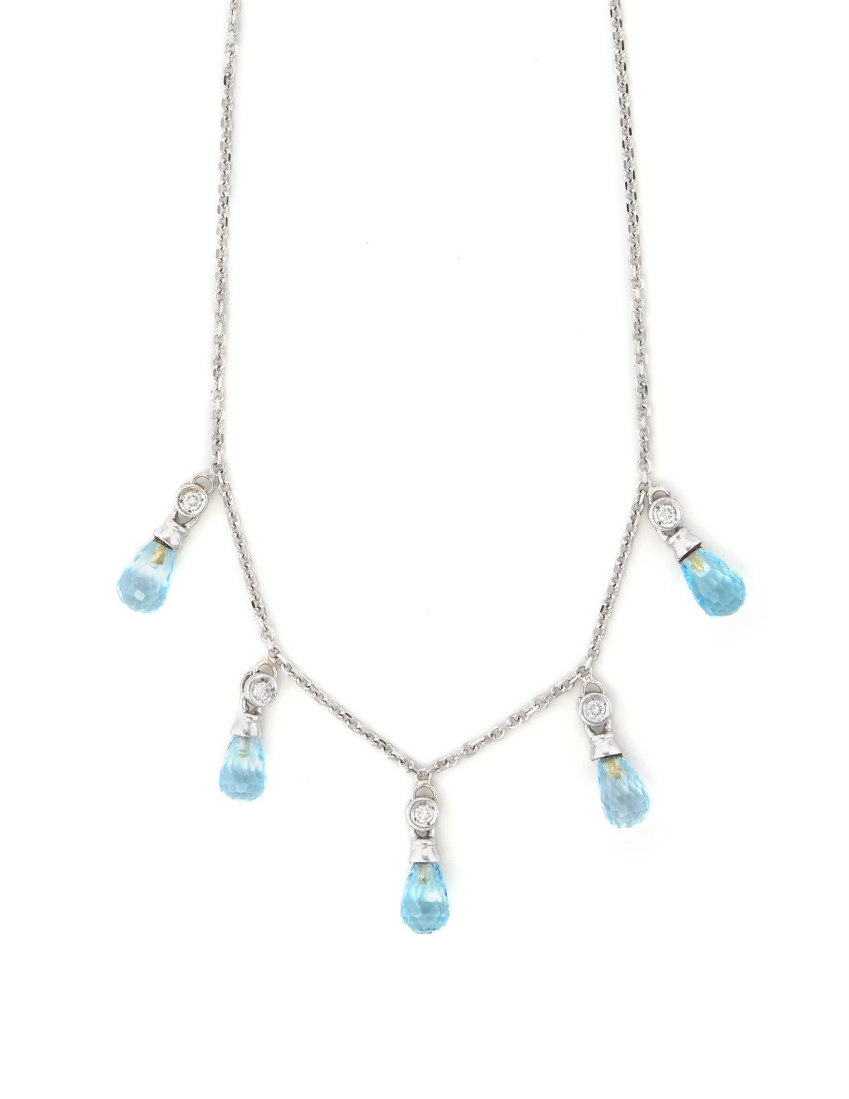 jilco blue topaz necklace