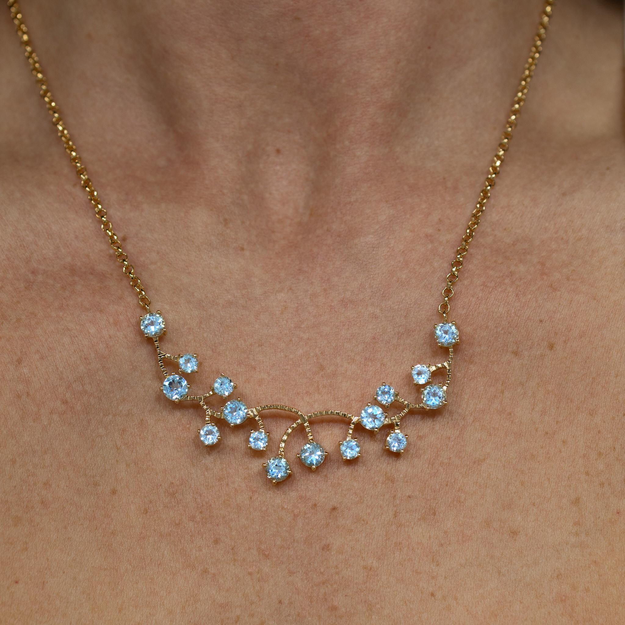 It comes with the Gemological Appraisal by GIA GG/AJP
All gemstones are natural
16 Blue Topazes = 7.35 Carats
Metal: 18K Yellow Gold Plated Sterling Silver
Length: 18 Inches