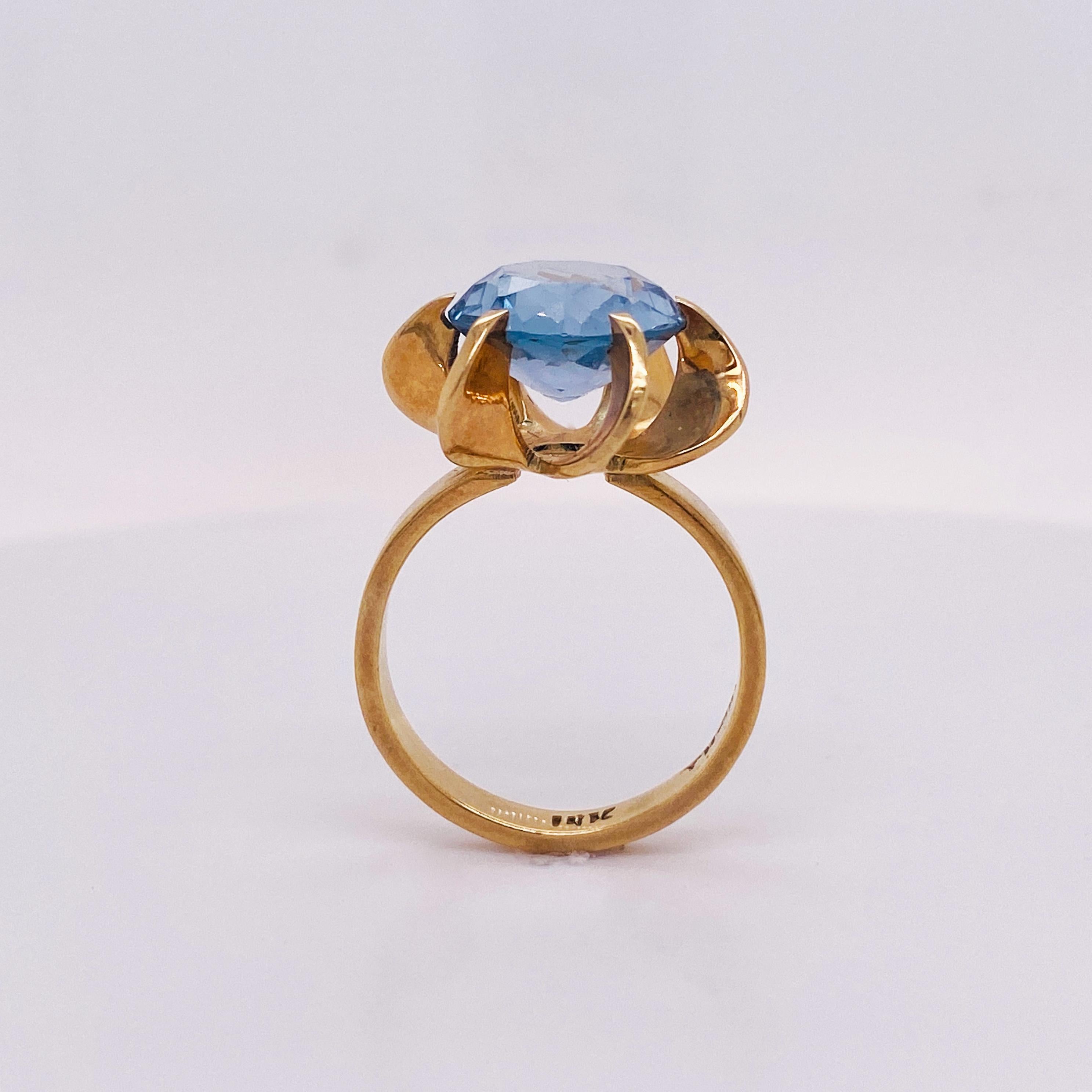 blue topaz statement ring