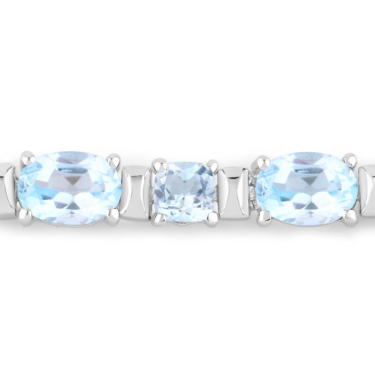 Taille mixte Bracelet tennis en argent sterling 15.3 carats en vente