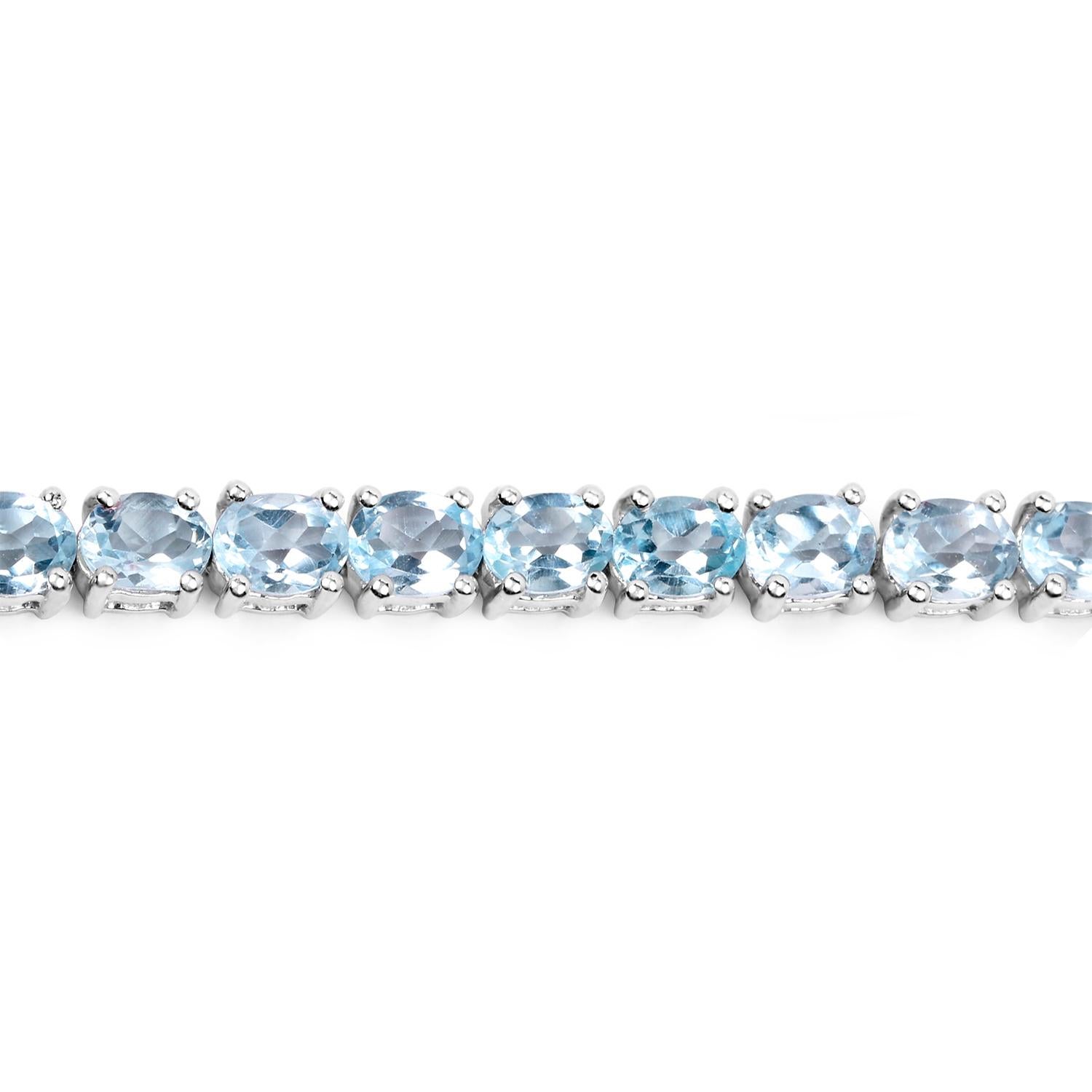 Contemporain Bracelet tennis en argent sterling 18 carats en vente