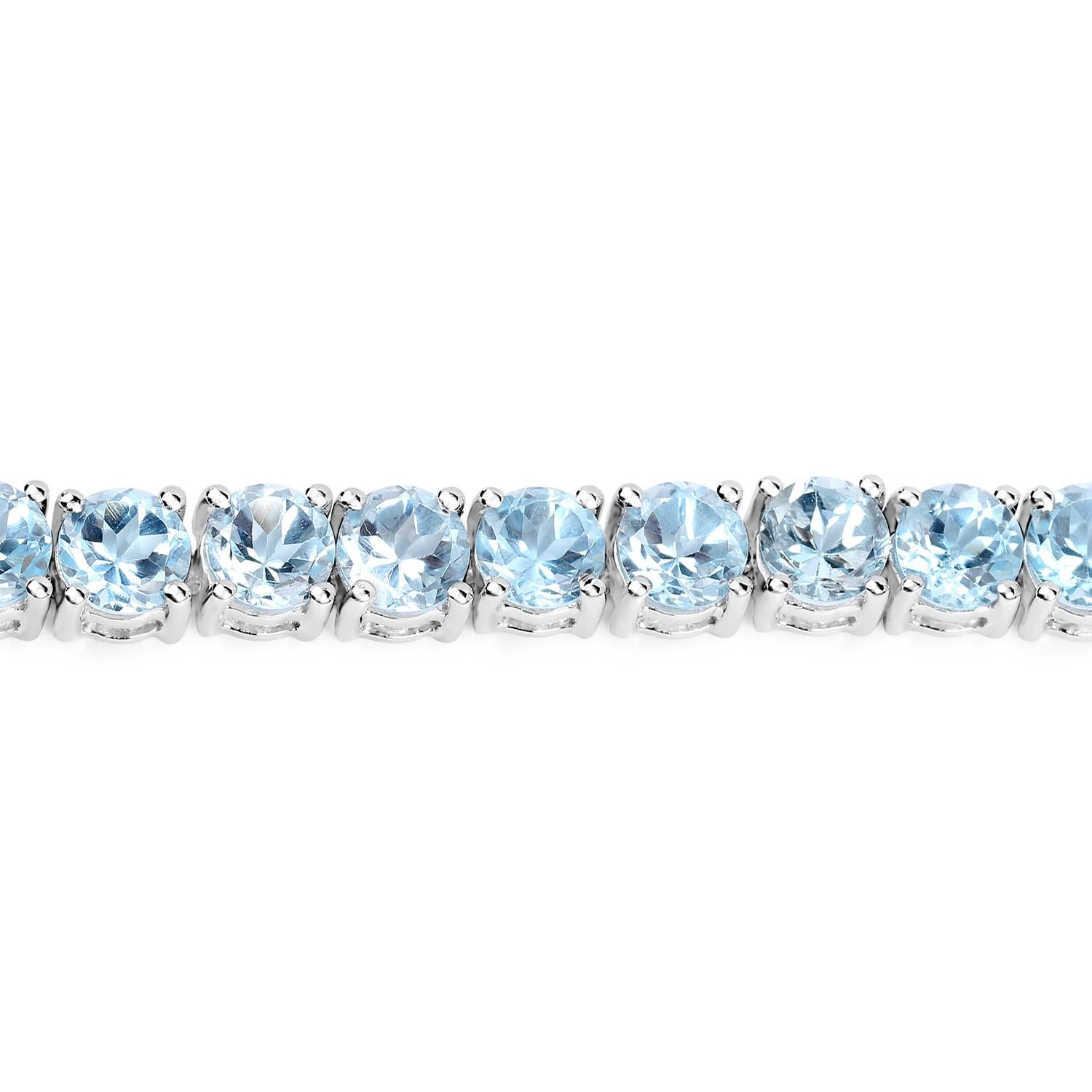 Contemporain Bracelet tennis en argent sterling 26 carats en vente