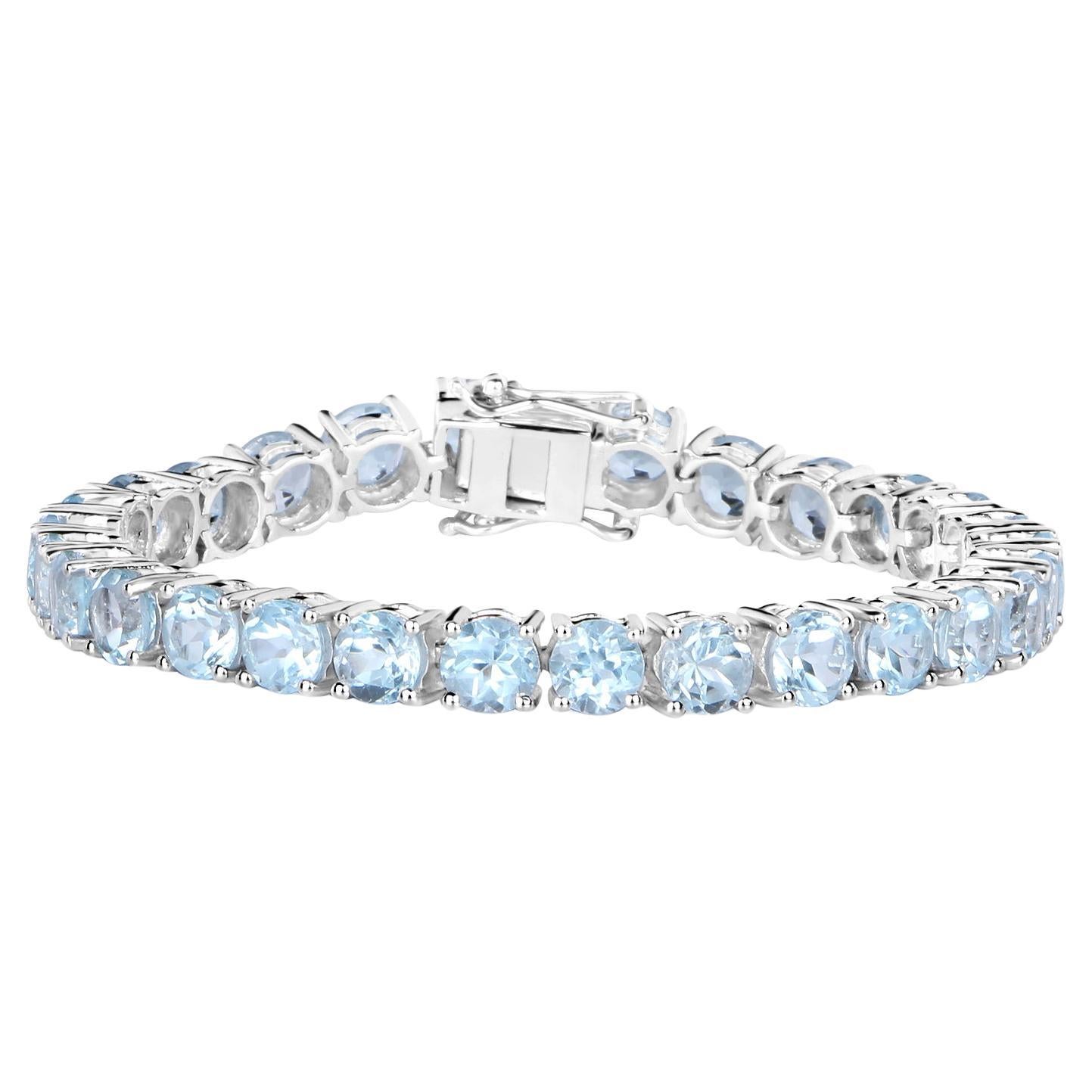 Bracelet tennis en argent sterling 26 carats