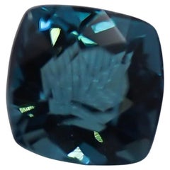 Blue Tourmaline Loose Cushion Cut, AAA Grade GIA Certified 1 Carat Blue Tourmaline Loose Cushion Cut, AAA Grade GIA Certified 1 Carat