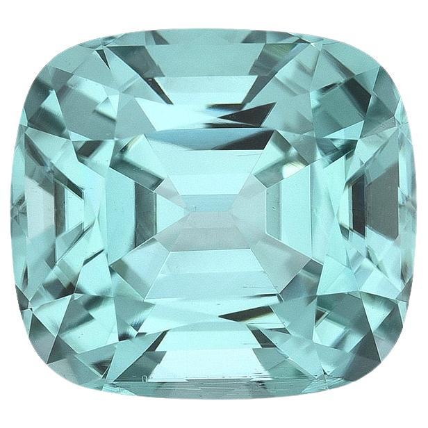 Blue Tourmaline Ring Gem 2.75 Carat Cushion Unmounted Loose Gemstone For Sale