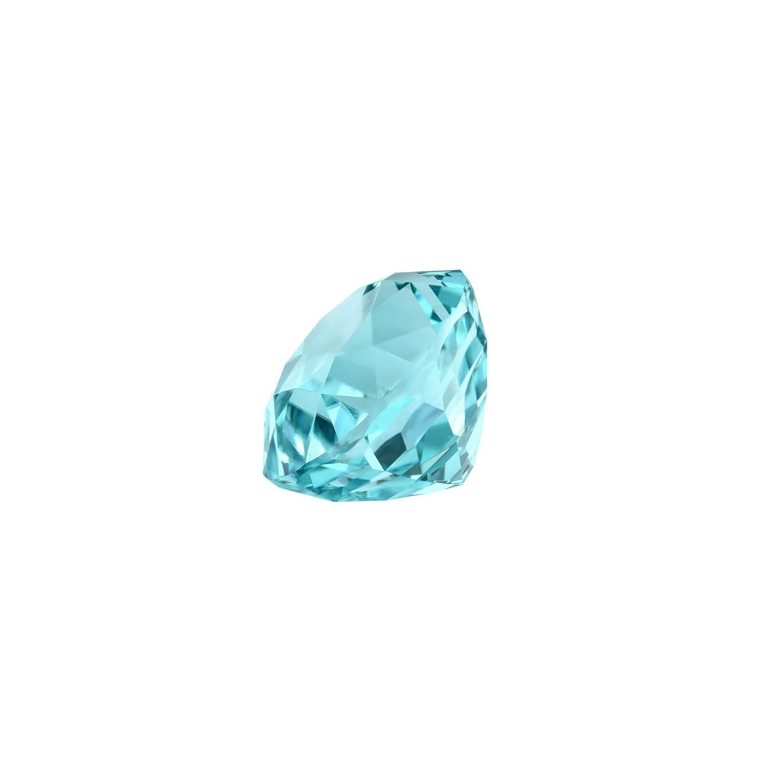 Oval Cut Blue Tourmaline Ring Gem 5.21 Carat Oval Unmounted Loose Gemstone For Sale