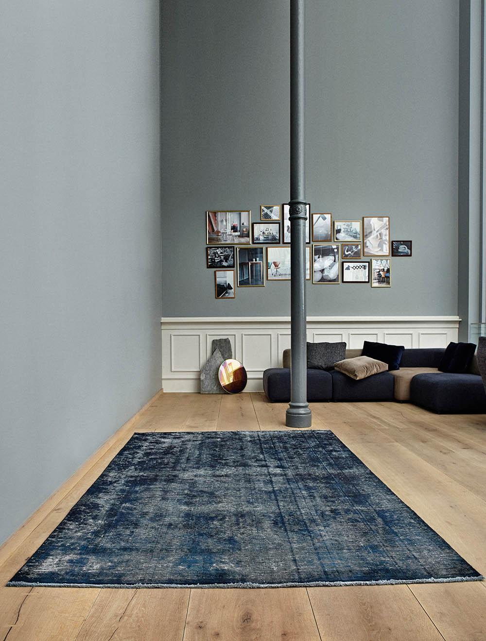 Post-Modern Blue Trash RocknRoll Carpet by Massimo Copenhagen For Sale