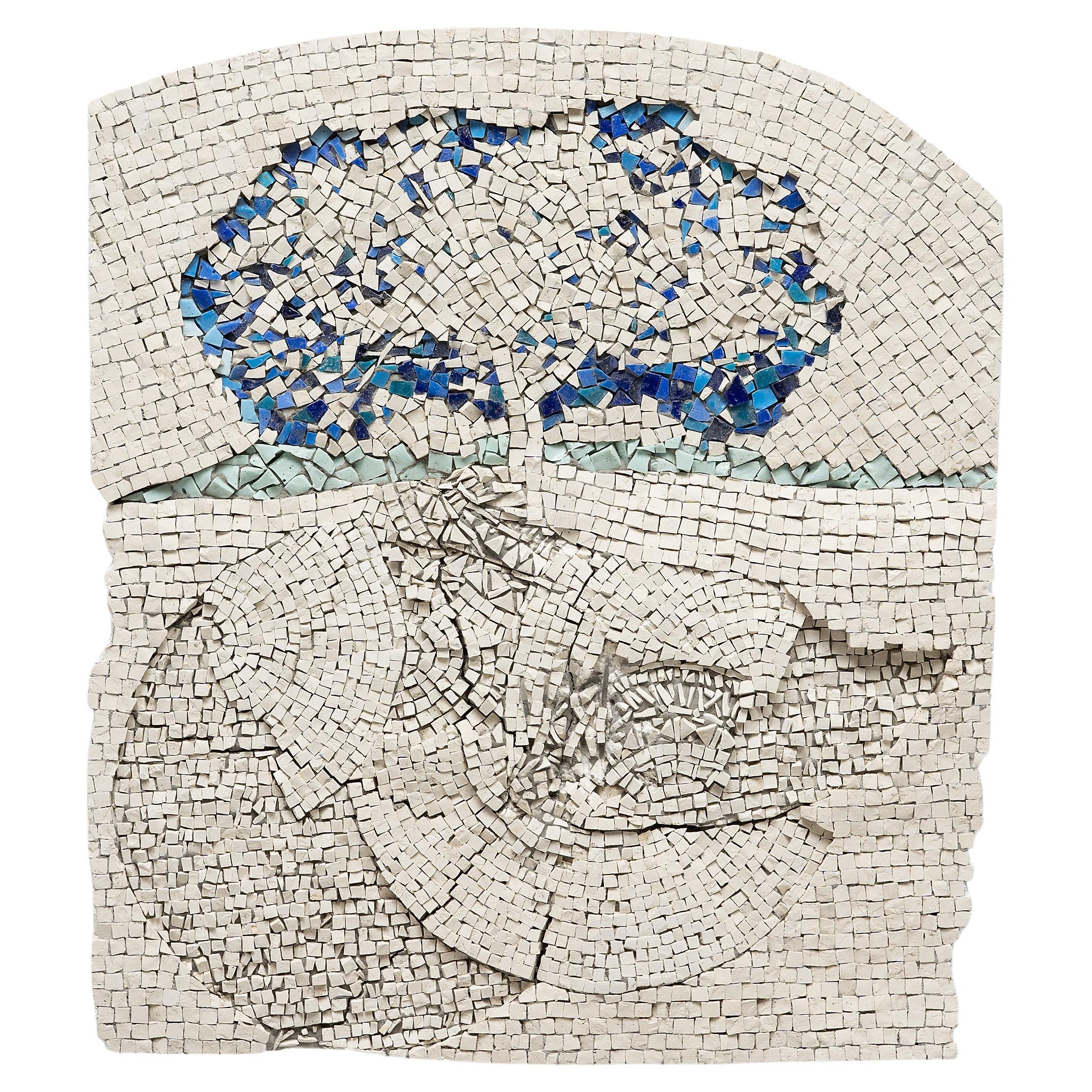 "Blauer Baum", Mosaik von Toyoharu Kii, 2023