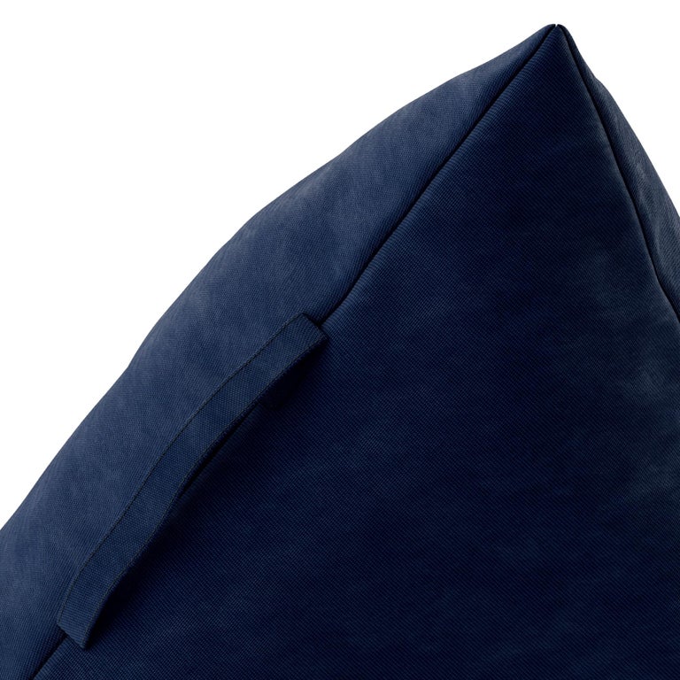 Blue Triangle BlueShaped Pillow, Modern Decorative EyeCatching