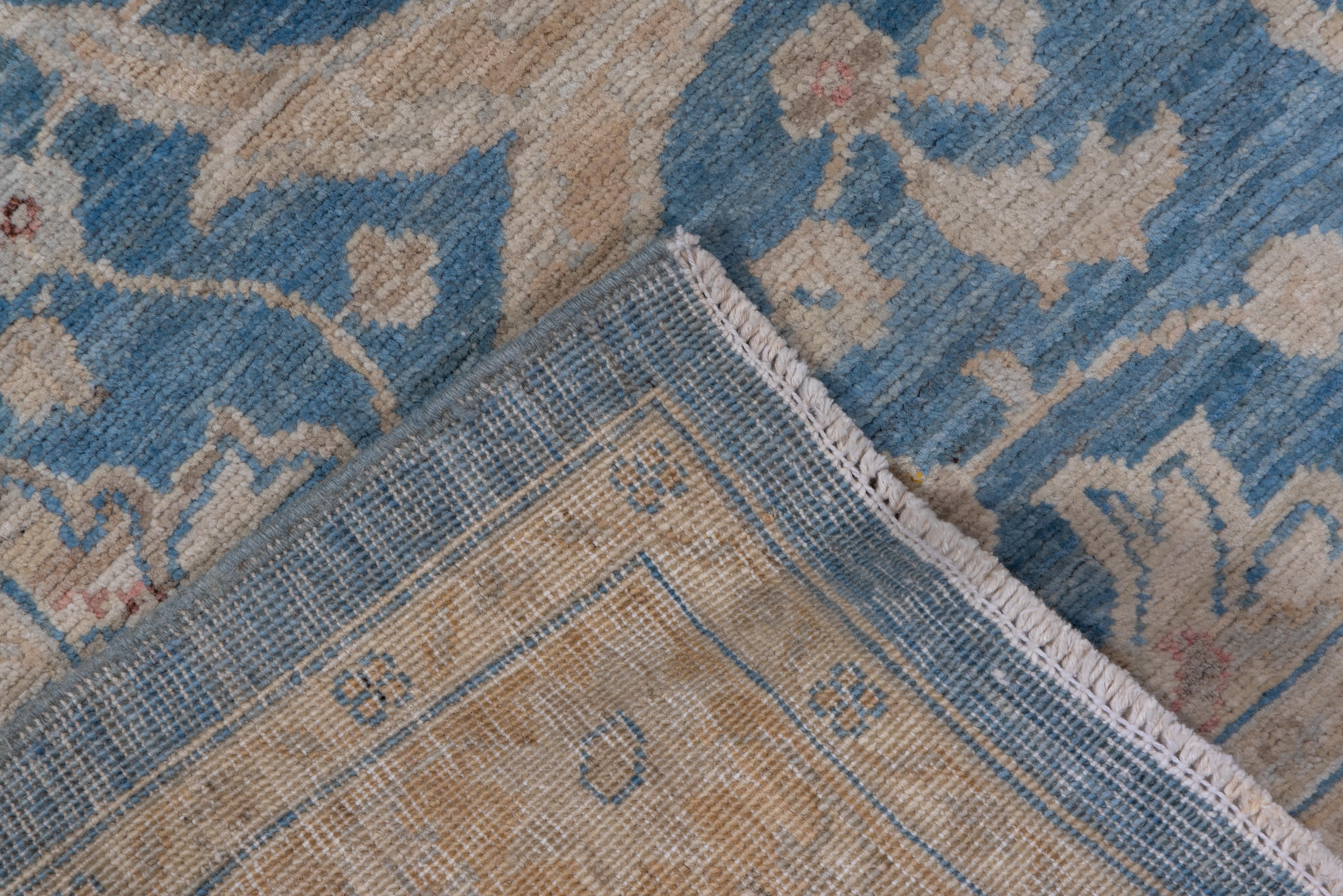Blauer afghanischer Tribal-Läufer (Handgeknüpft) im Angebot