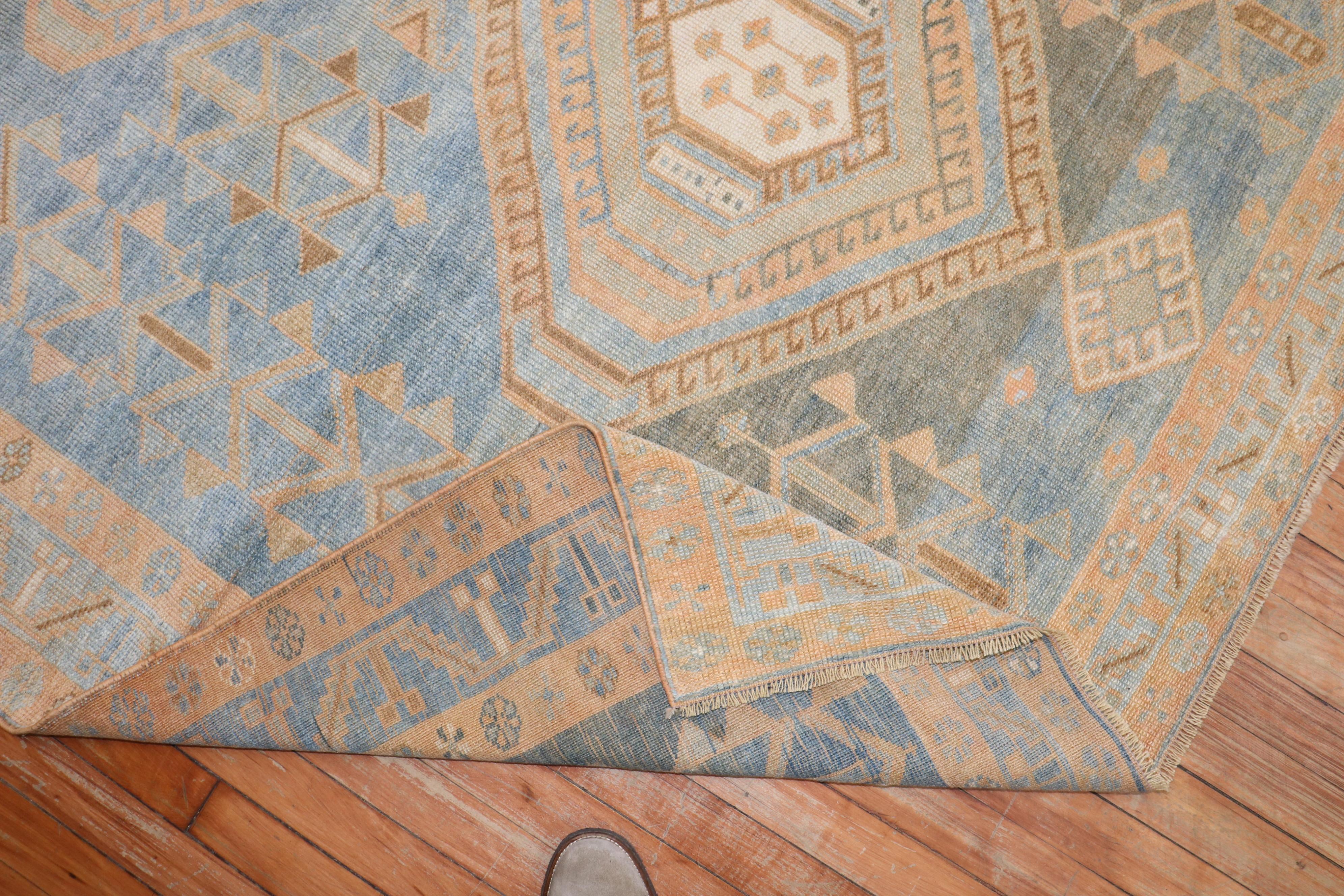 Blue Tribal Antique Malayer Rug In Good Condition For Sale In New York, NY