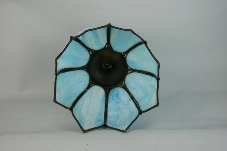 Blue Tulip Glass Pendant '2 Available' For Sale 3