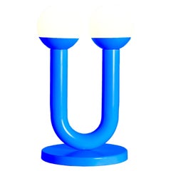 Blue Umu Sculptural Table Lamp by Drusch Design