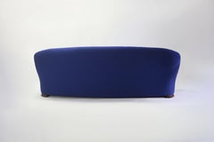 Divano curvo personalizzato con base in legno e cuscino di seduta libero su base Wood