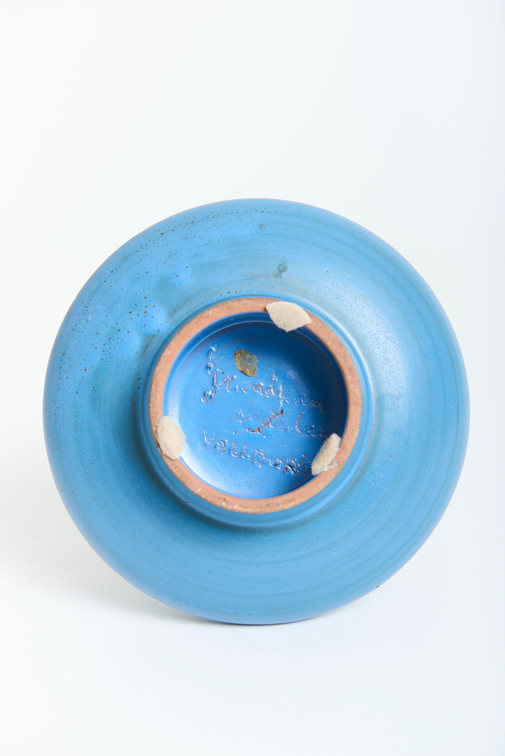 Jarrón azul de Grandjean Jourdan siglo XX en venta