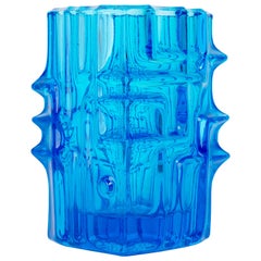 Blaue blaue Vase von Vladislav Urban für Sklo Union, 20. Jahrhundert, Europa, 1960er Jahre