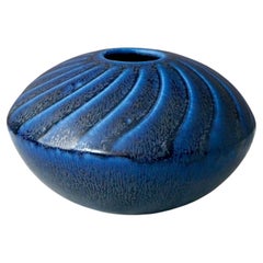 Blue Vase by Wilhelm Kage for Gustavsberg Studio, Sweden, 1950s