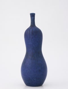 Unique Blue Vase, Carl-Harry Stålhane, Rörstrand, Midcentury Vintage, 1940s