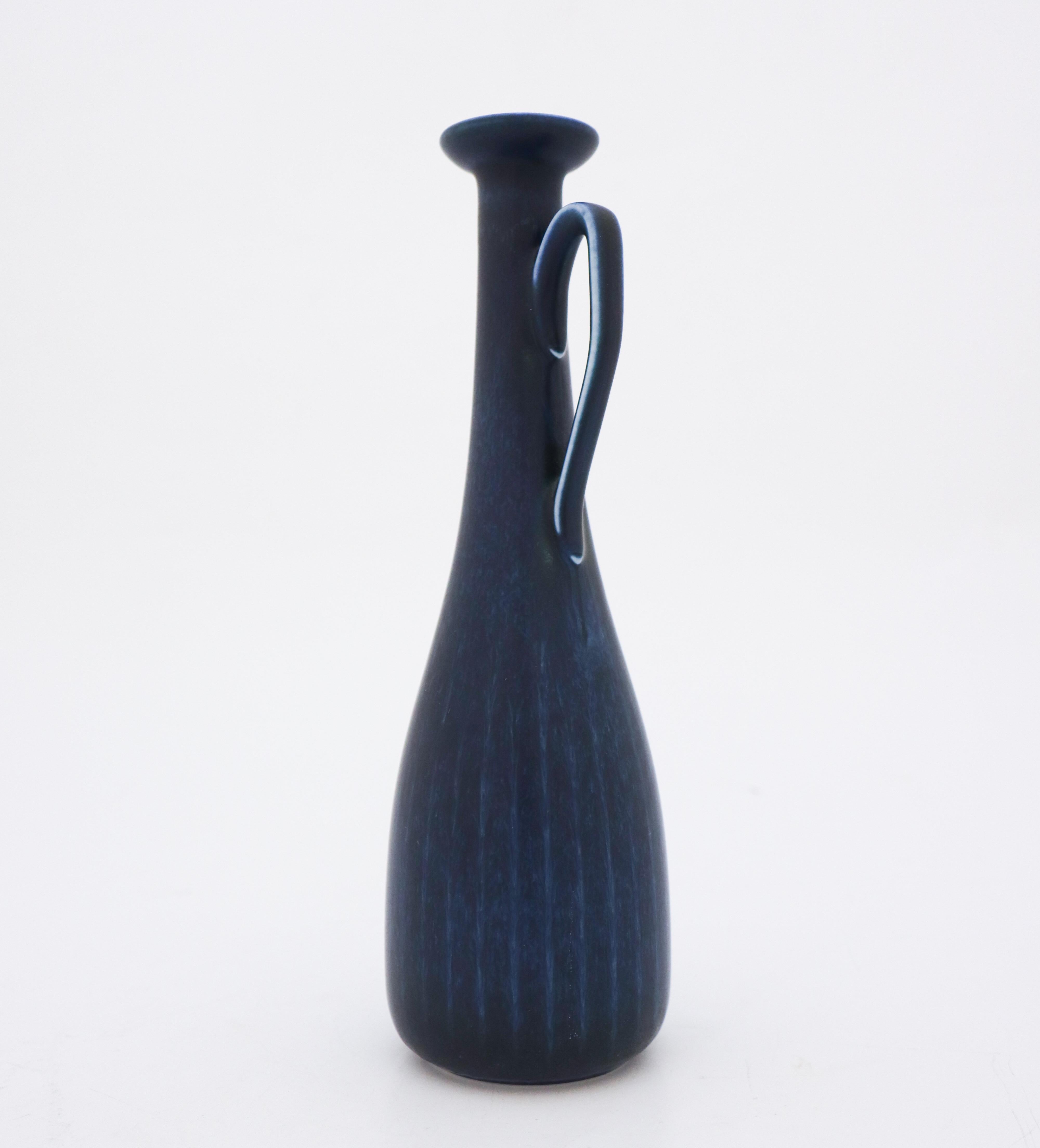 Swedish Blue Vase, Gunnar Nylund, Rörstrand, 1950s-1960s