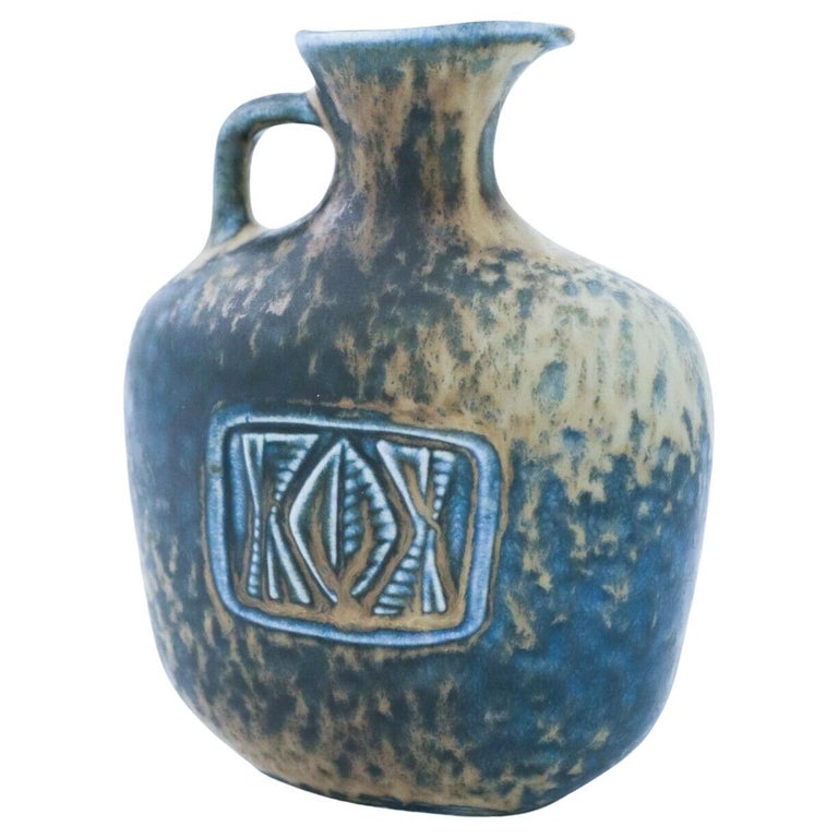 Blue Vase, Gunnar Nylund, Rörstrand, 1950s, Mid Century Vintage For Sale