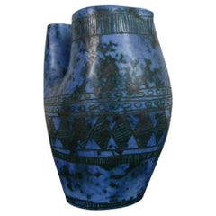 Blue Vase-Pitcher by Jacques Blin, circa 1950