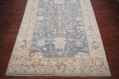 Blue Vegetable Dyed Oushak Rug