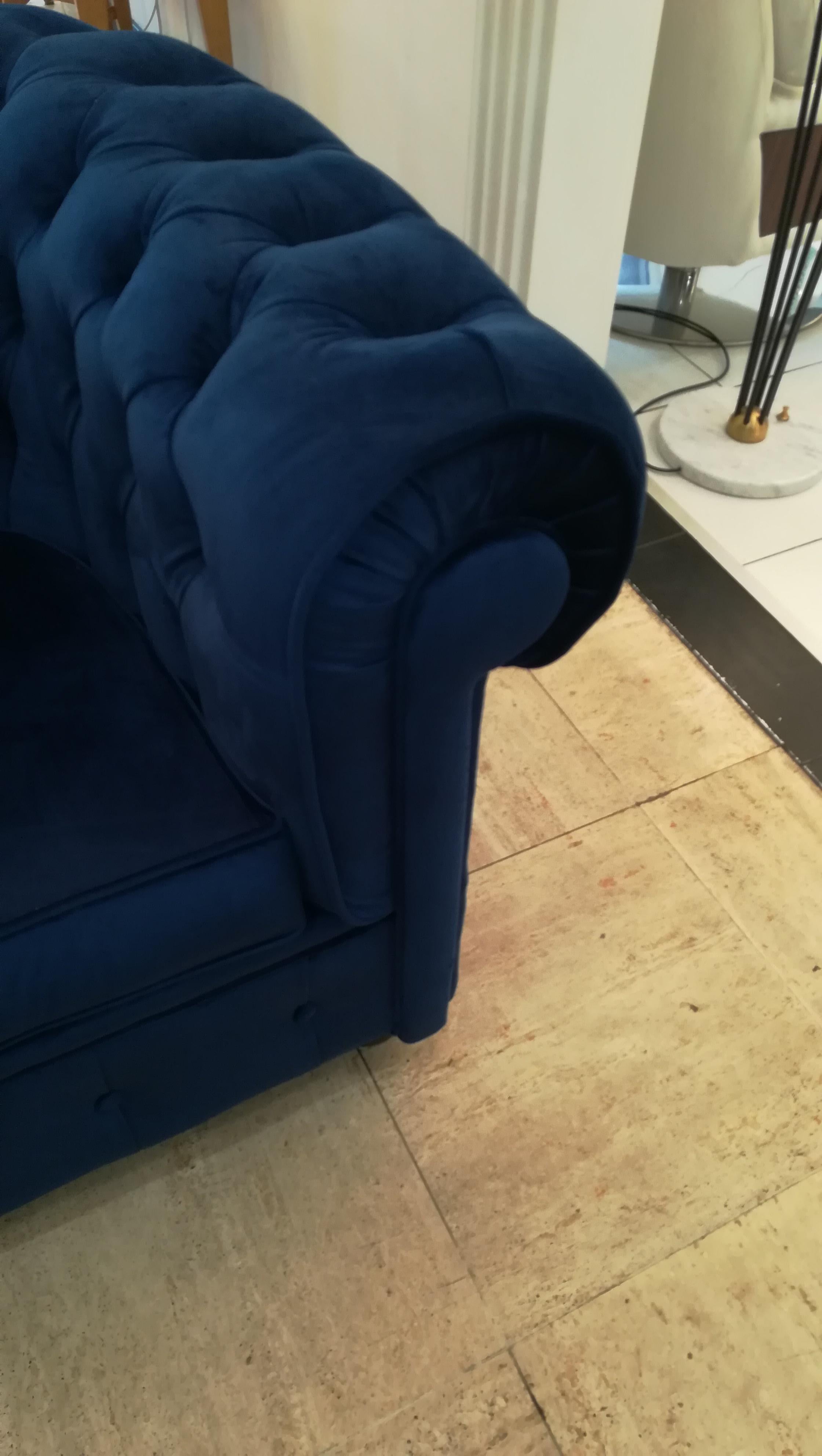 Blue Velvet Armchairs 1