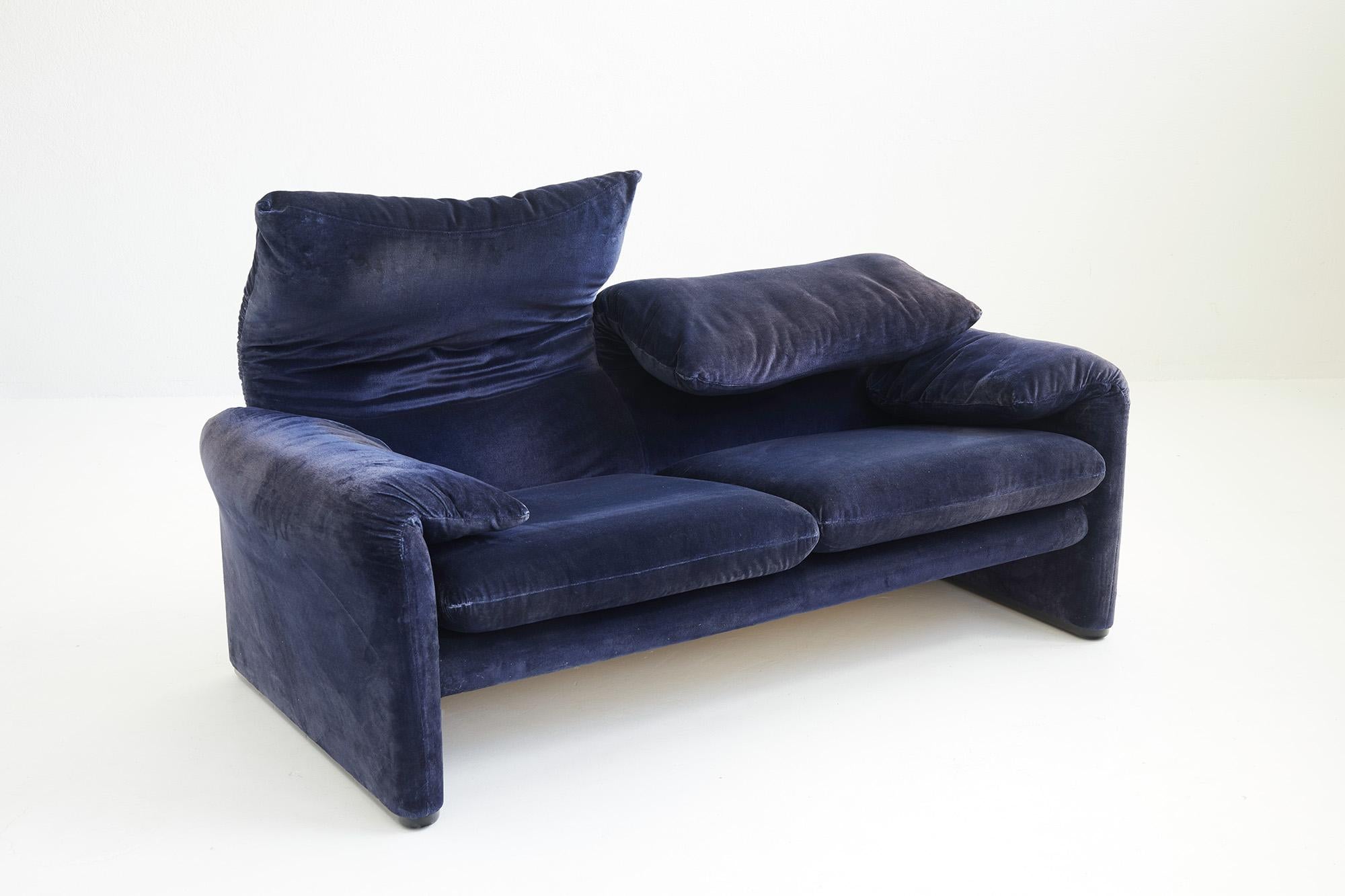 Canapé Maralunga de Mario Bellini, Cassina 1970 Bon état - En vente à Renens, CH