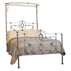 Blue Verdigris Half Tester Bed, M4P28