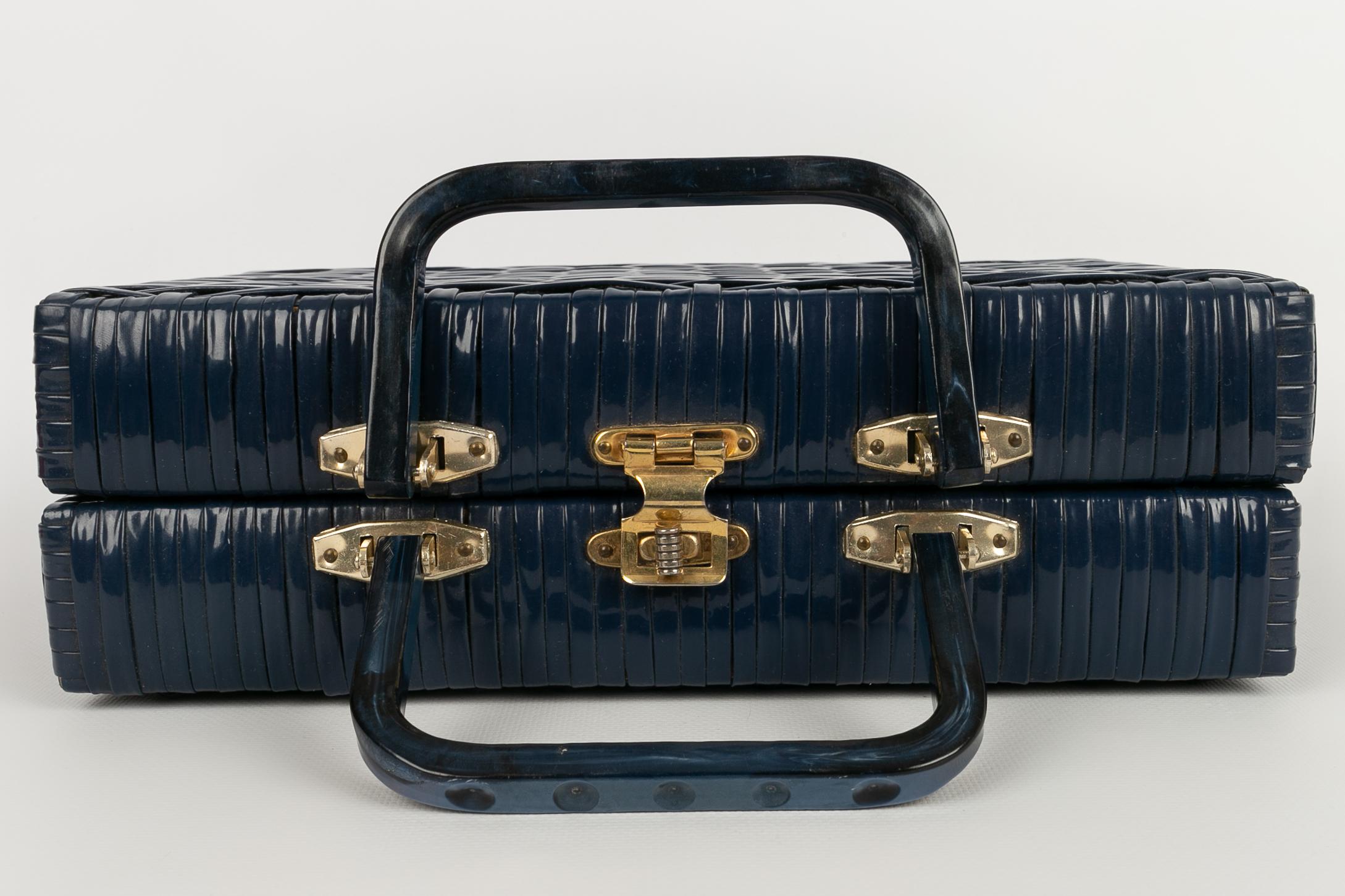 Blue vintage bag For Sale 2