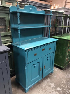 Blue Vintage European Hutch
