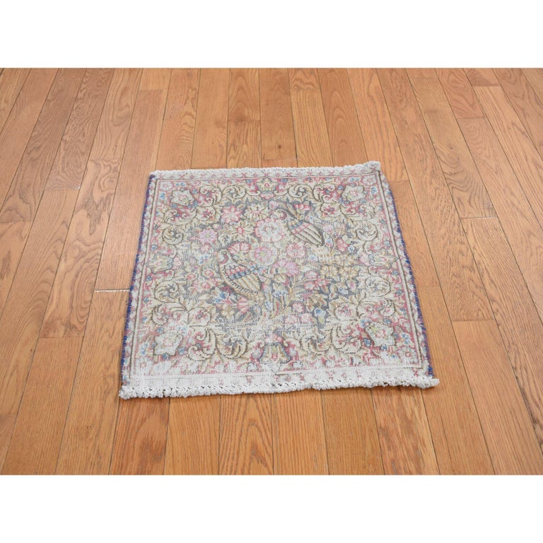 Tapis persan en laine Kerman noué à la main - 9'9'' x 12'9