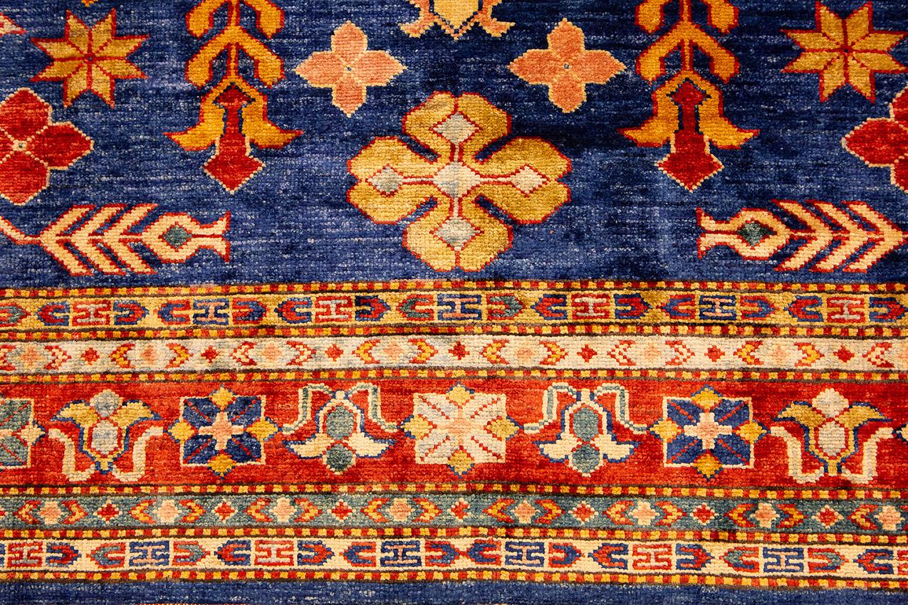 Blue Vintage Rug Uzbek Royal For Sale 3
