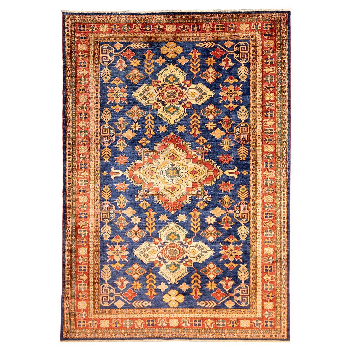 Blue Vintage Rug Uzbek Royal For Sale