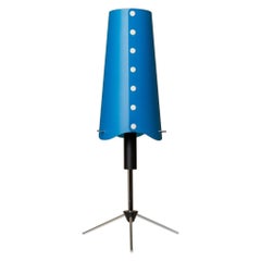 Blue Vintage Table Lamp Memphis Style, Italy, 1980s