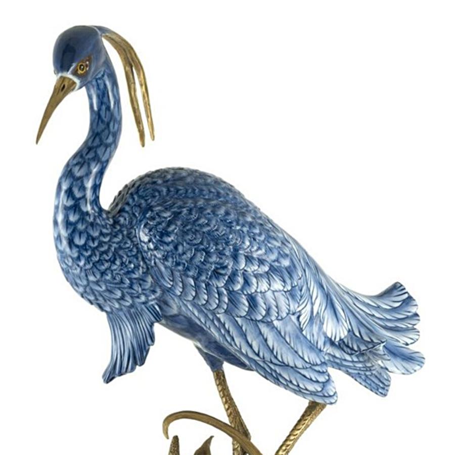 Blaue Wading-Skulptur (Italienisch) im Angebot