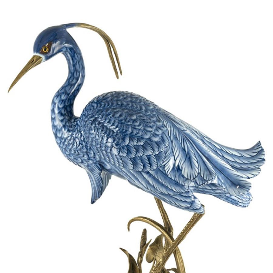 Blaue Wading-Skulptur (Handgefertigt) im Angebot