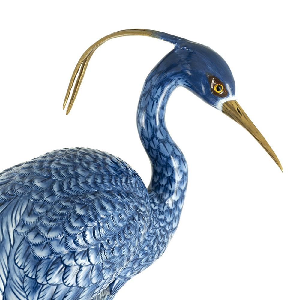 Blaue Wading-Skulptur (Messing) im Angebot