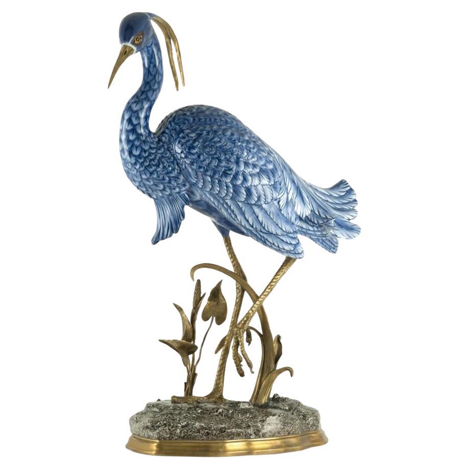 Blue Wading Sculpture