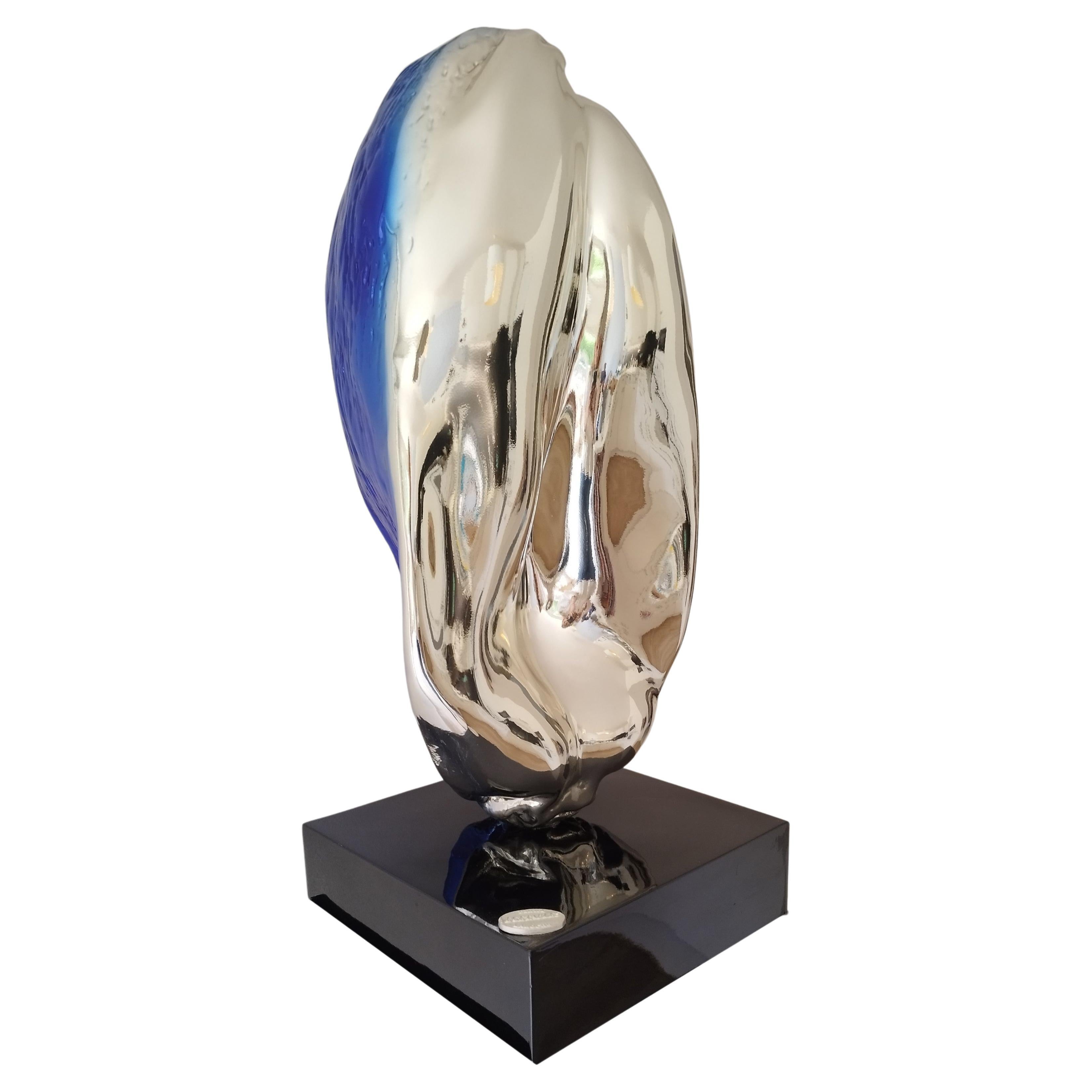  Noyer bleu en bronze polychrome par Patrick LAROCHE Sculpteur Designer