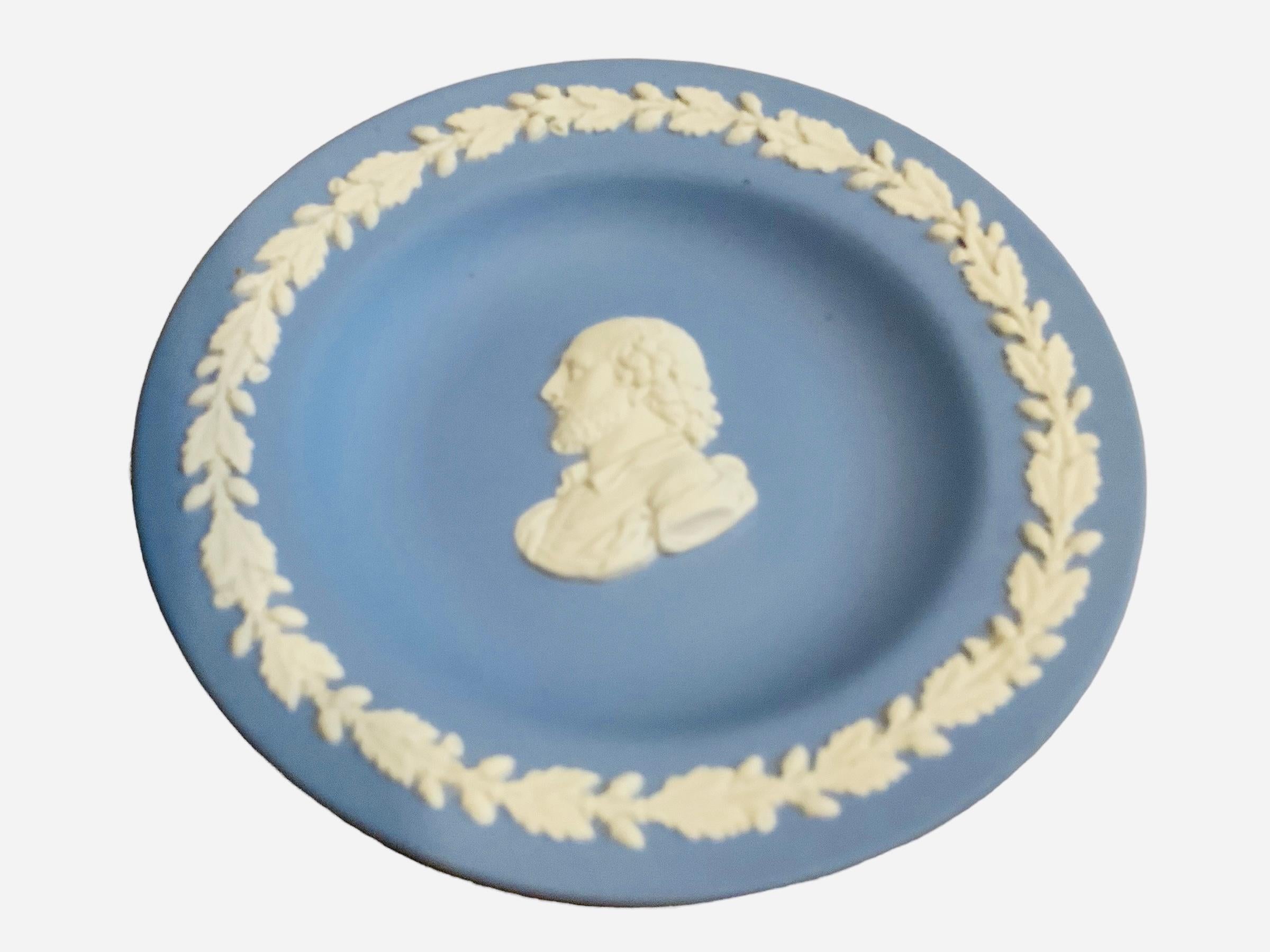 Repoussé Blue Wedgwood Jasperware Small Plate For Sale