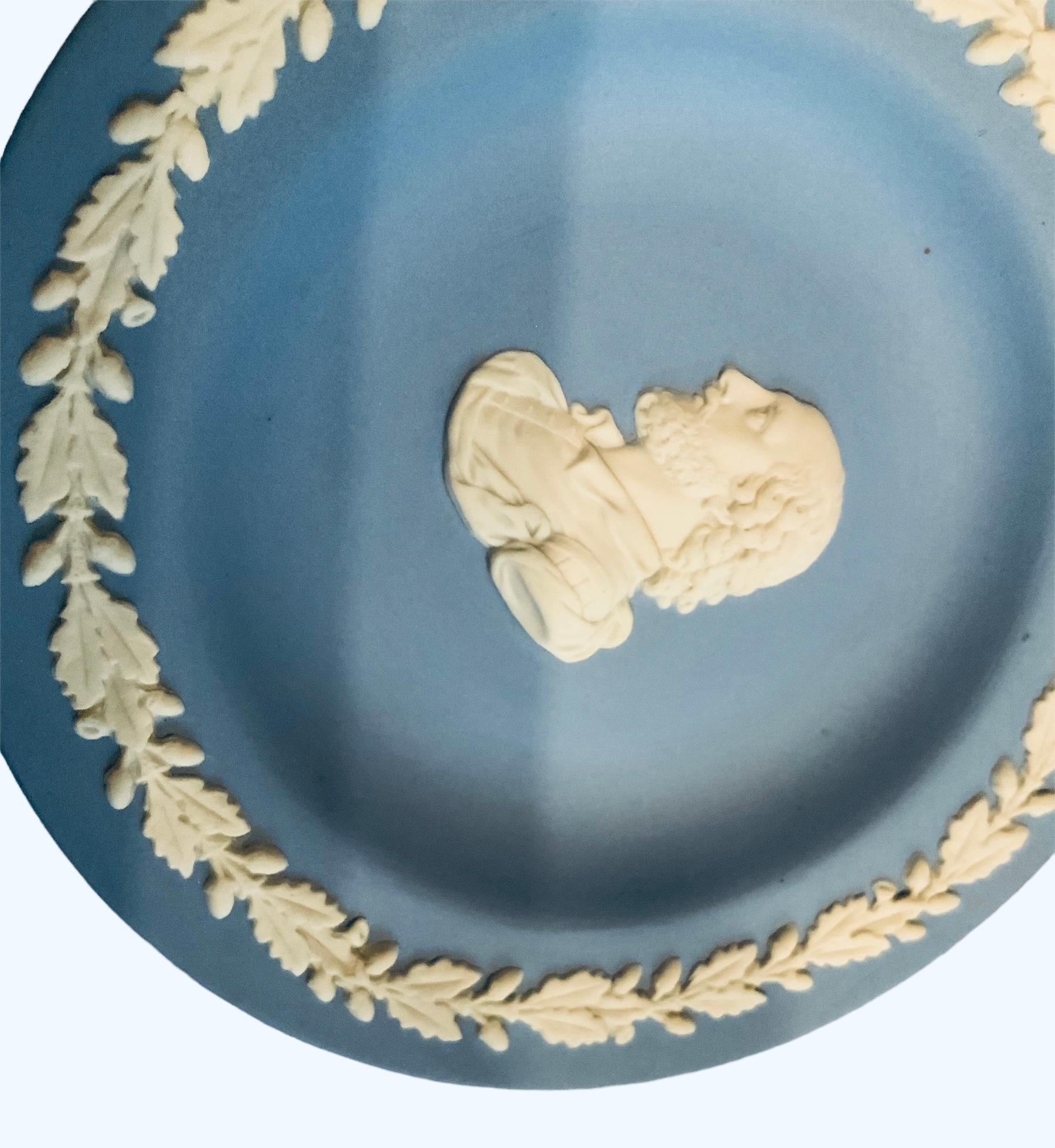 Porcelain Blue Wedgwood Jasperware Small Plate For Sale