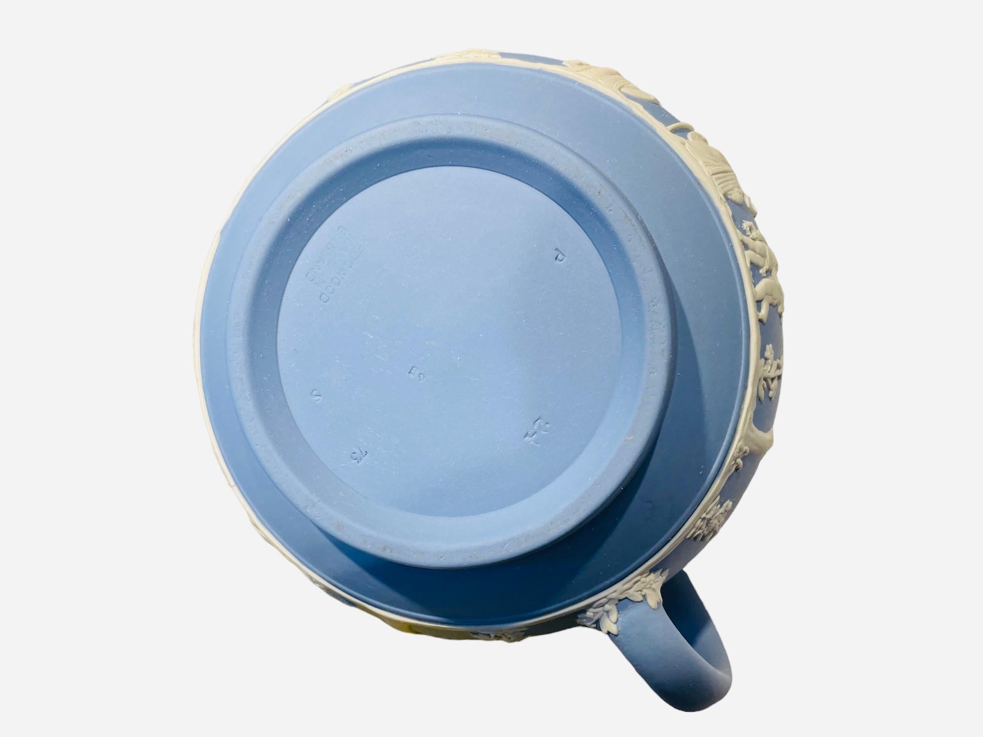 Repoussé Blue Wedgwood Jasperware Tea Set For Sale