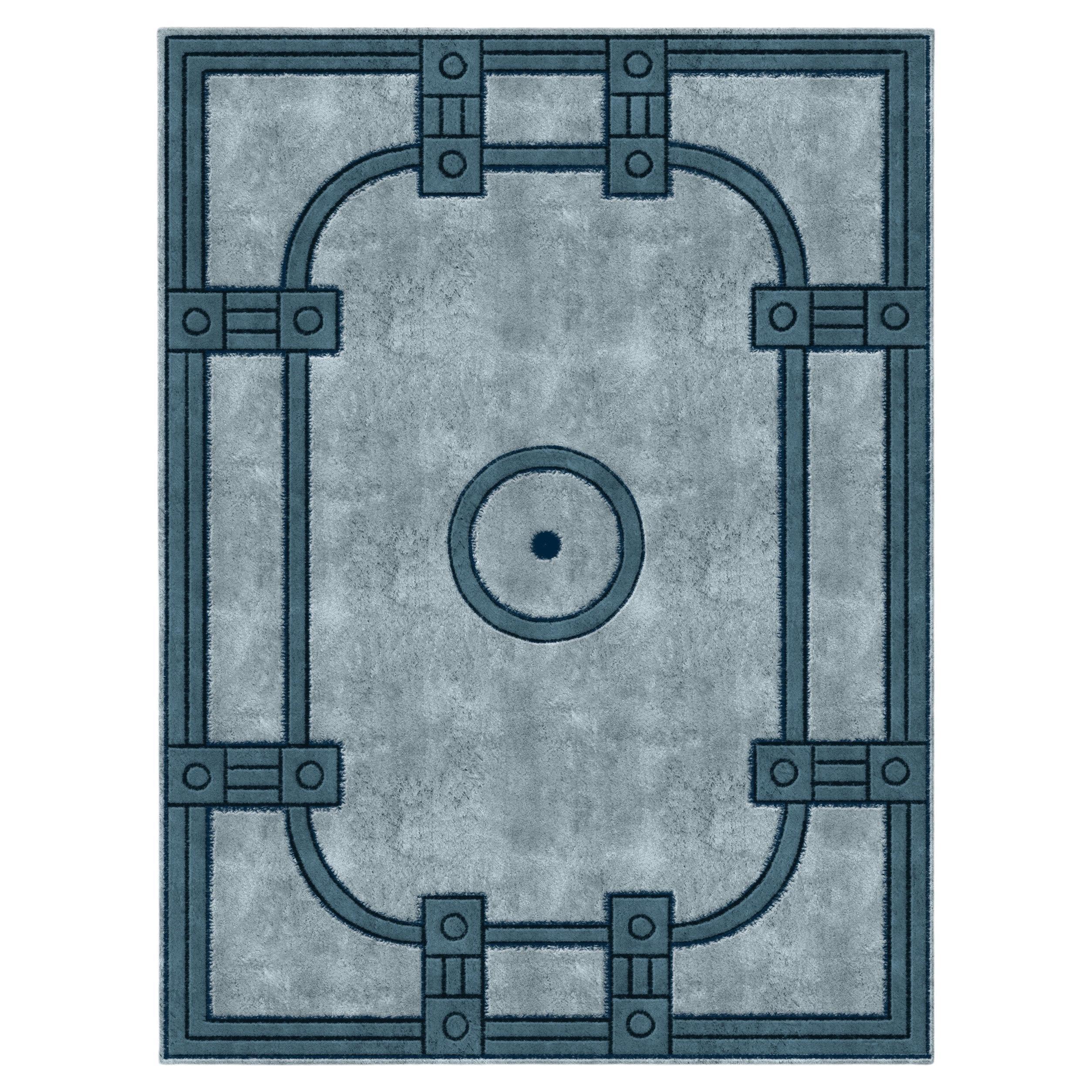 Blue Where Rug by Paolo Stella For Sale