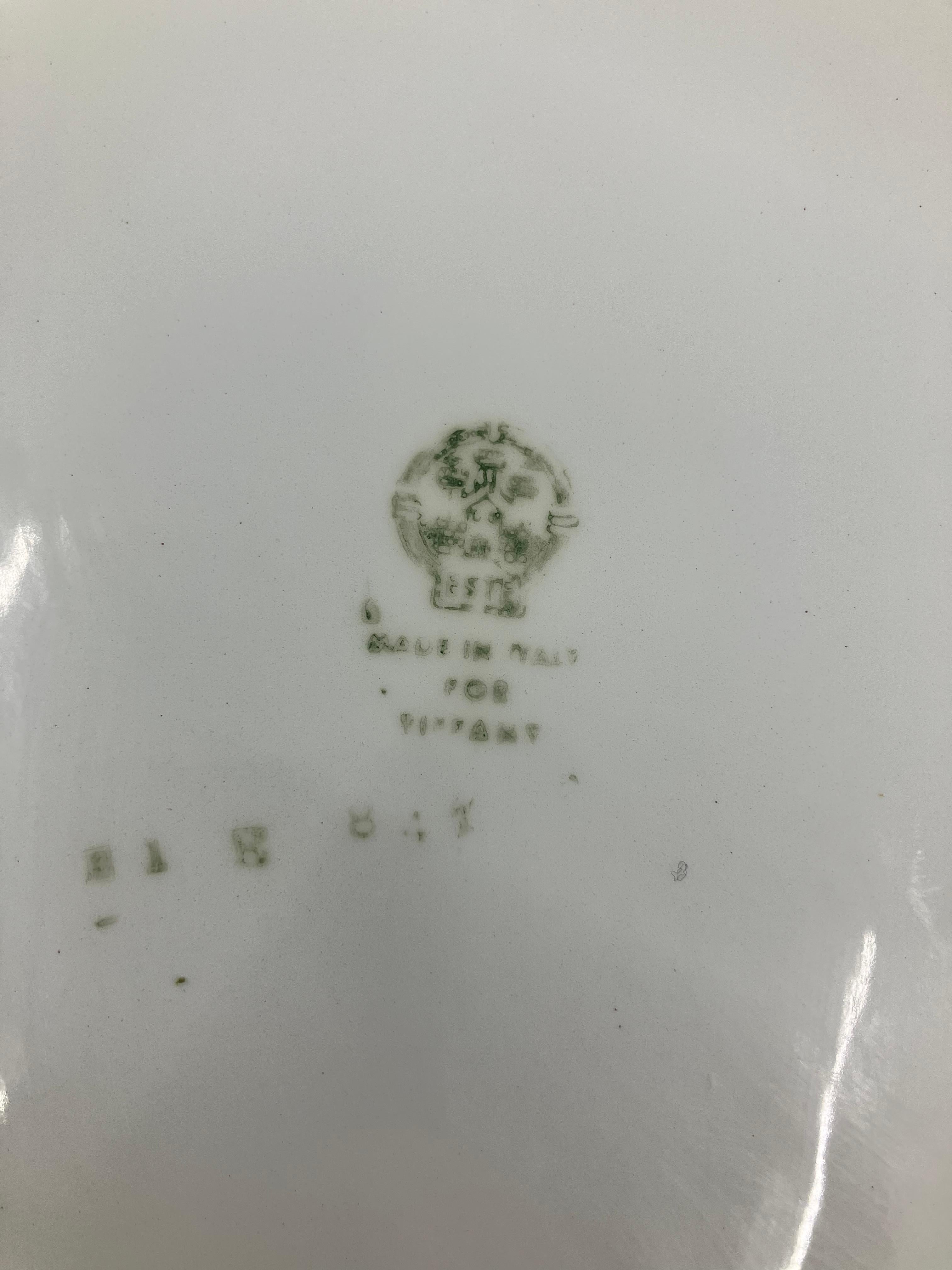 Blue, White and Yellow Tiffany & Co. Montieth Cachepot For Sale 3