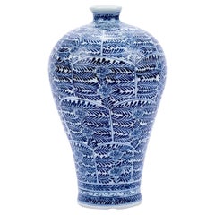 Blue & White Blossom Plum Porcelain Vase