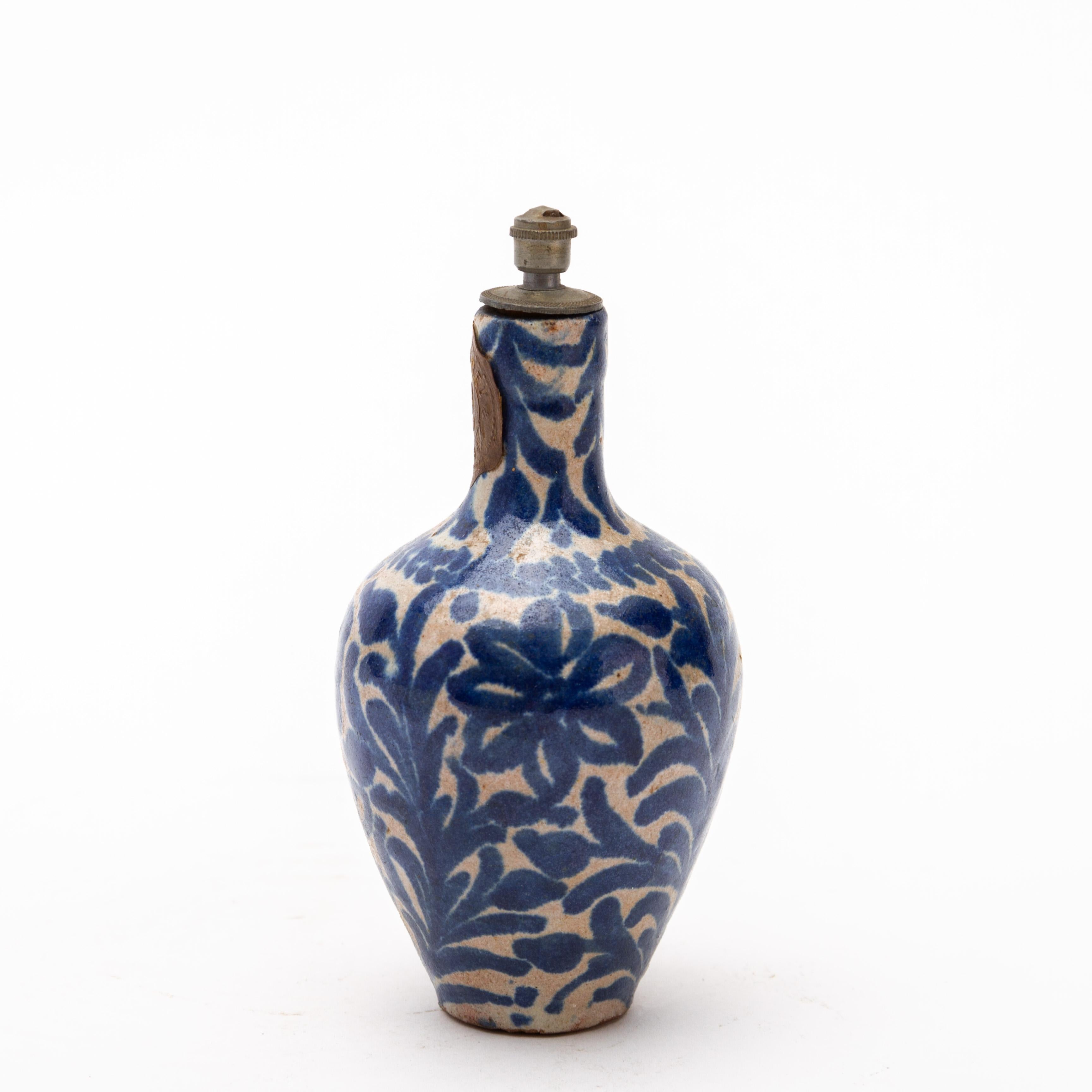 19th Century Blue & White Ceramic Vase
