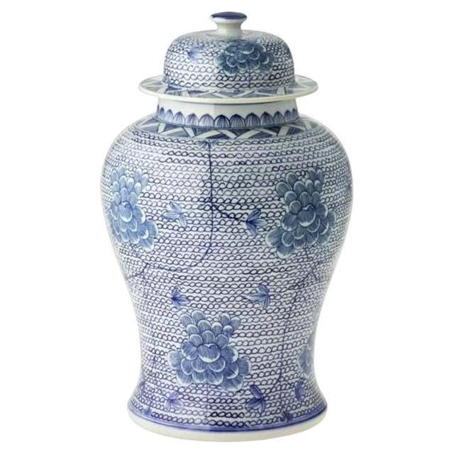 Crystal Shell Temple Jar For Sale at 1stDibs