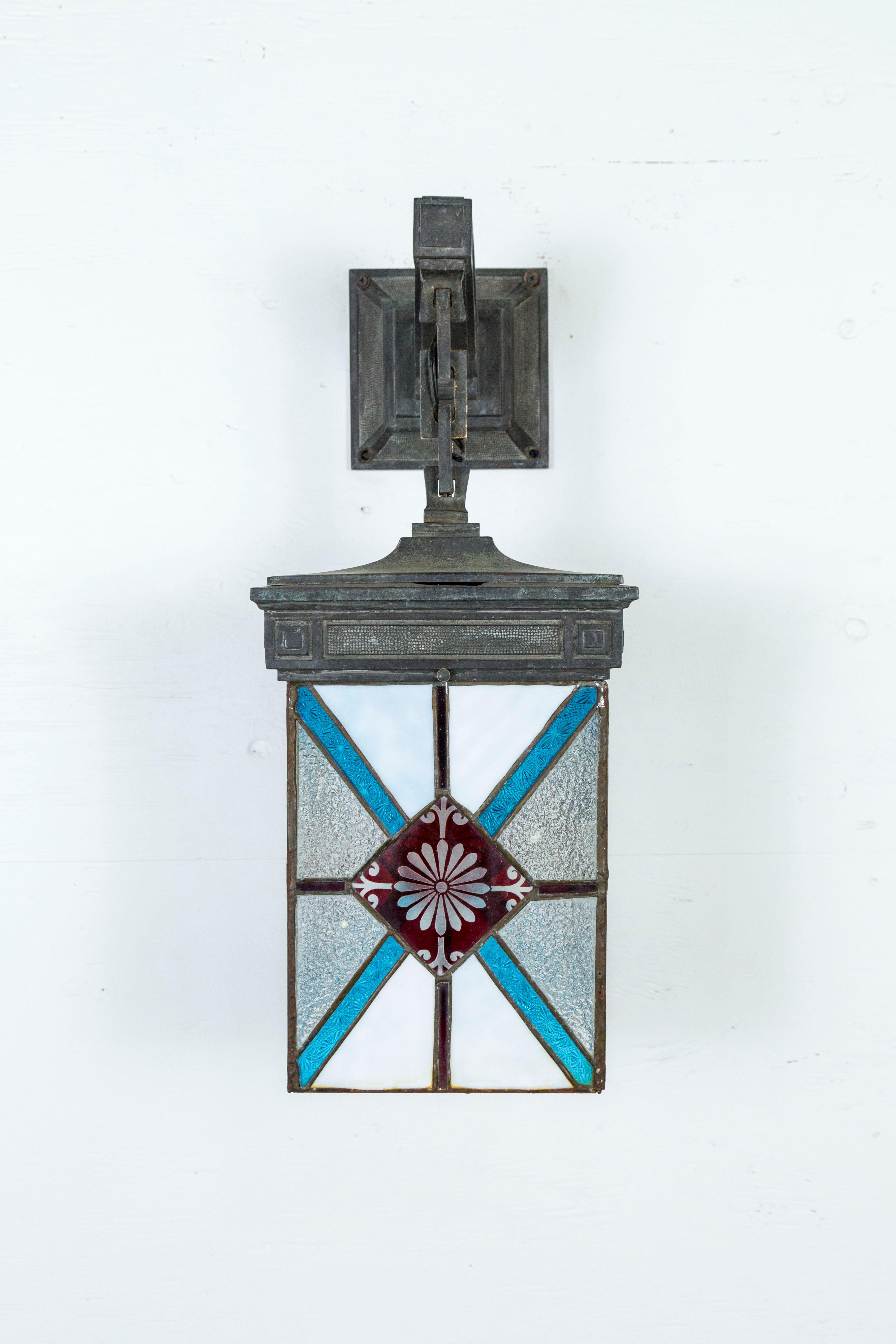 red stained glass id
